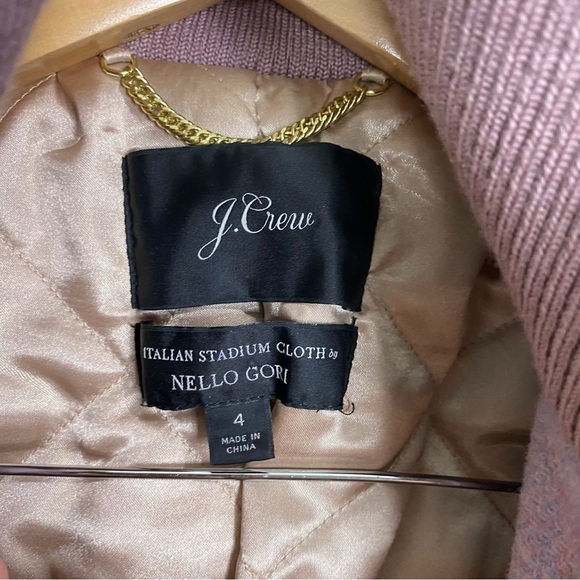 J Crew Nello Gori Purple Sz 4 K0896 Lodge Coat Wool Blend - Picture 7 of 9